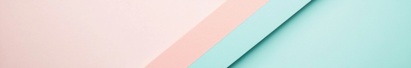 Poster - Soft Pastel Color Background with Smooth Geometric Shapes