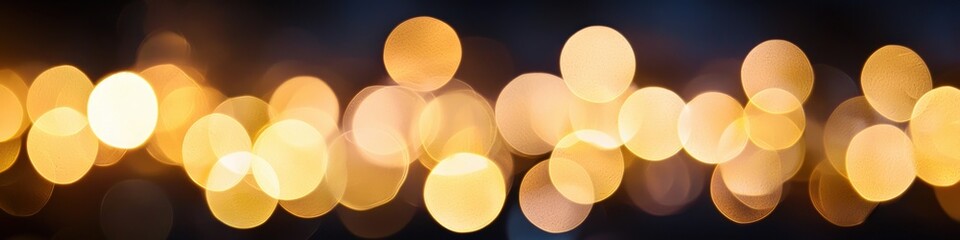 Aufkleber - Abstract Out-of-Focus Lights in Warm Tones Creating Bokeh Effect