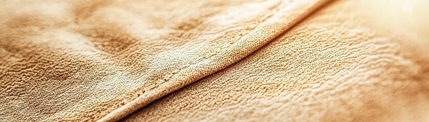 Aufkleber - Close-up View of Detailed Textured Fabric in Warm Tones