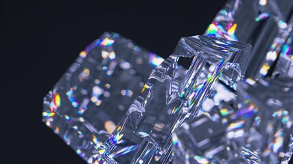 Aufkleber - Dancing Ice Crystals