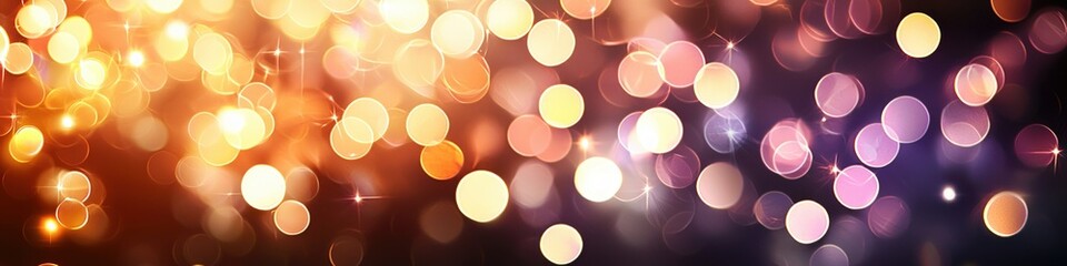 Aufkleber - Colorful Bokeh Texture with Sparkling Lights for Background Design