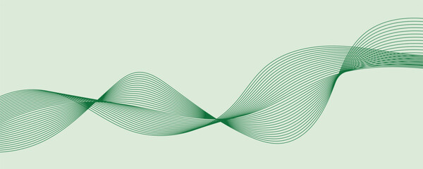 Wall Mural - abstract vector wave line banner.