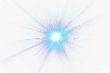 Aufkleber - Bright blue starburst on Transparent Background .