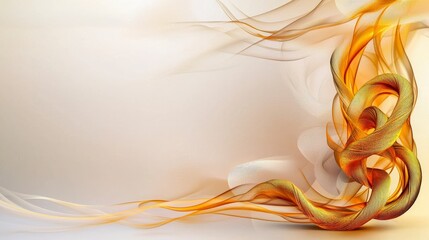 Poster - Dynamic minimalistic coiled thai pattern kan khod art modern gallery digital artwork serene environment close-up