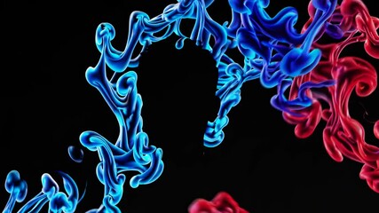 Aufkleber - Colorful Smoke Illusion