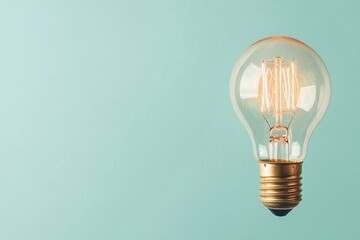 Light bulb illuminating ideas for modern innovation