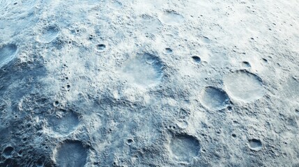 Wall Mural - Detailed Surface Exploration, A Close-Up View of the Moon's Cratered Landscape