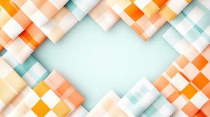 Aufkleber - Colorful Abstract Background with Soft Geometric Patterns and Textures