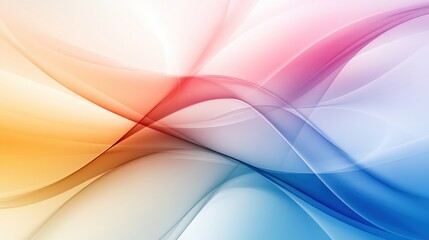 Aufkleber - Abstract Colorful Waves of Light in Smooth Flowing Elegance