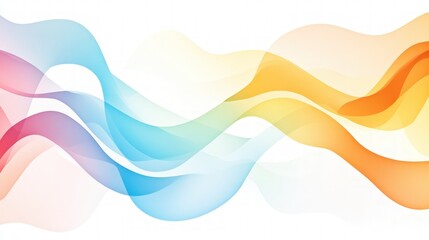 Poster - Abstract Wavy Colorful Background Pattern for Modern Design Use