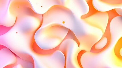 Aufkleber - Soft Abstract Waves of Vibrant Colors in Flowing Patterns