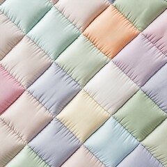 Poster - Colorful Quilted Fabric Texture for Home Decor and Crafts