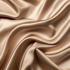 Poster - Elegant Silky Fabric Texture in Soft Golden Beige Color