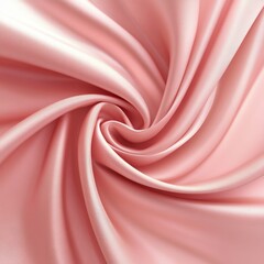 Aufkleber - Soft Pink Satin Fabric Texture with Flowing Draped Pattern