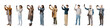 © StockPhotoPro - Large group of ordinary people taking photos with smartphones