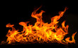 © Jannik - Fire flames isolated on a black background
