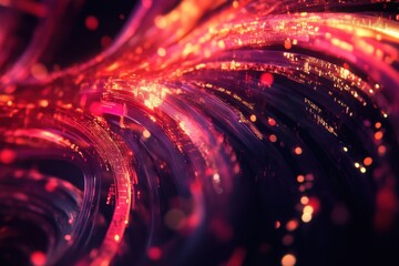 Wall Mural - swirling patterns of vibrant colors create an abstract spectacle in a cosmic dance of light and ener