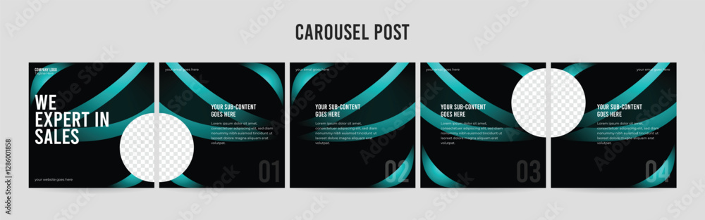 Editable Instagram Carousel Post Layout Set, Social Media Marketing ...