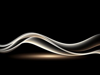 Wall Mural - Radiant light beams with smoky tendrils on a dark background