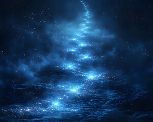 Wall Mural - cosmic progress bar filling with glowing stars in constellation