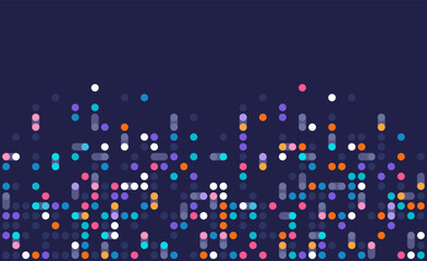 Wall Mural - digital technology background. digital data dots pattern pixel background