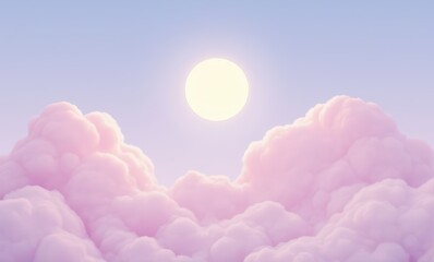 Poster - Serene pastel clouds at sunrise