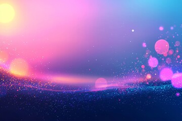 Wall Mural - Dark background illuminated by light yellow spots and blue rays