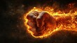 © budi - Fiery Fist A Burning Hand Of Power