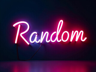 Wall Mural - neon figures on black background, designer element.