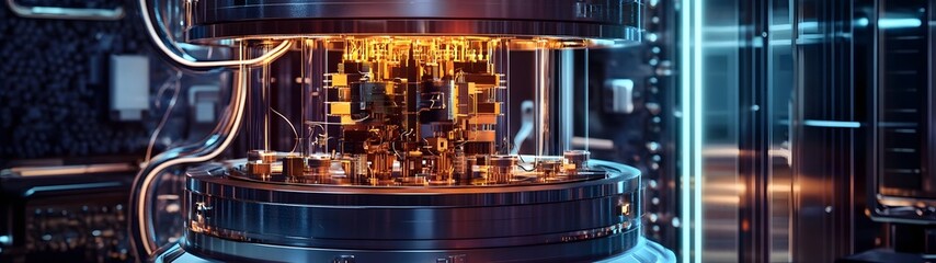 Aufkleber - Futuristic high tech circuit board with intricate microchips processors and interconnected digital components in a cutting edge