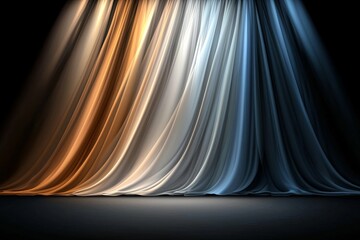 Wall Mural - bokeh or organic flare overlay effect combined with blurred refraction light