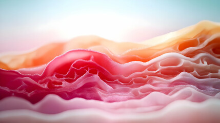 Canvas Print - a vibrant abstract wave pattern showcasing flowing colors, creating a sense of depth and motion in a