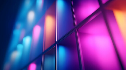 Wall Mural - a vibrant blend of colorful lights illuminating a modern abstract background, perfect for creative p