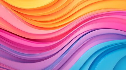 Wall Mural - smooth flowing vibrant colored lines for futuristic designs and presentations