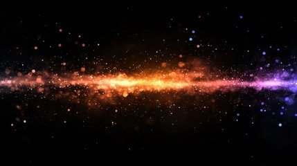 Wall Mural - multicolored bokeh effects resembling a magical burst of light.