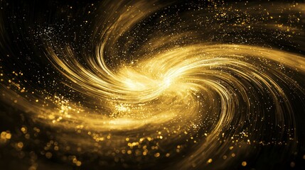 Wall Mural - an artistic abstract bokeh effect with swirling, glowing shapes.