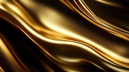 Wall Mural - elegant abstract gold foil texture with subtle metallic reflections on a black background wallpaper 
