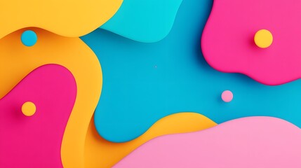 Wall Mural - vibrant digital disruption:a playful of modern creativity