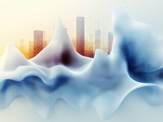 Poster - Abstract Cityscape in a Cold Climate