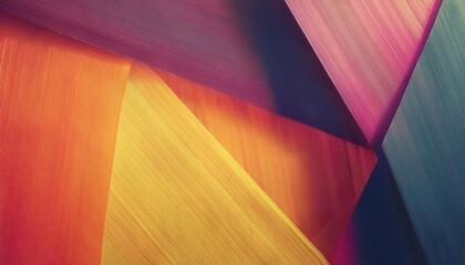 Fototapete - vibrant abstract paper fan with textured color gradient, radial composition for graphic design, background, and decoration

