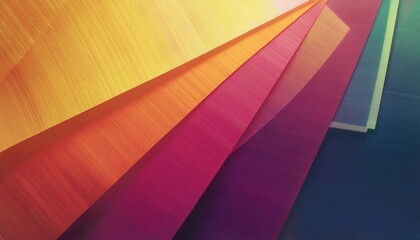 Fototapete - vibrant abstract paper fan with textured color gradient, radial composition for graphic design, background, and decoration

