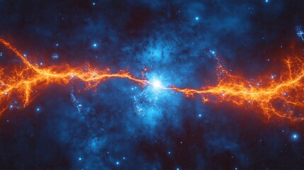 a dark matter rift splitting the fabric of space