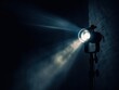© Сергей Кошкаров - A spotlight breaking through darkness to highlight focus and attention