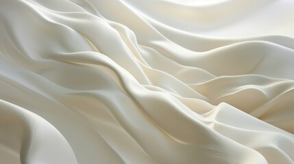 Wall Mural - Soft Abstract Lines on Light Background Evoking Fabric or Dunes