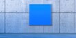 © ArenaPics - Blue wall with a white square on it