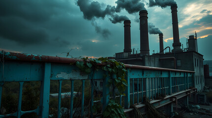 smoke from a factory