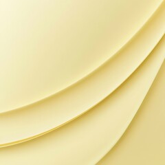 Aufkleber - Delicate Yellow Paper Layers: A Subtle Abstract Composition with Soft Light and Gentle Curves for Elegant Backgrounds