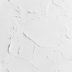 Poster - Textured White Plaster: Abstract Close-up of Rough Interior Wall with Impasto, Showing Details of Applied Material and Artistic Surface Finish