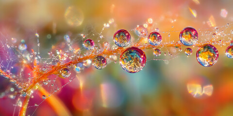 Dewdrop Spiderweb Macro
