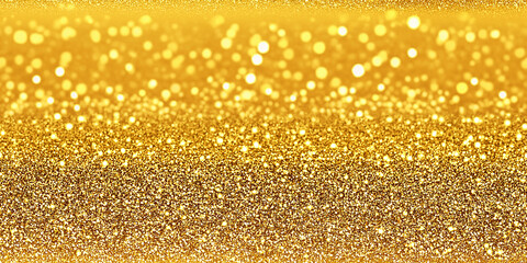 Poster - Golden glitter texture creating a sparkling festive background